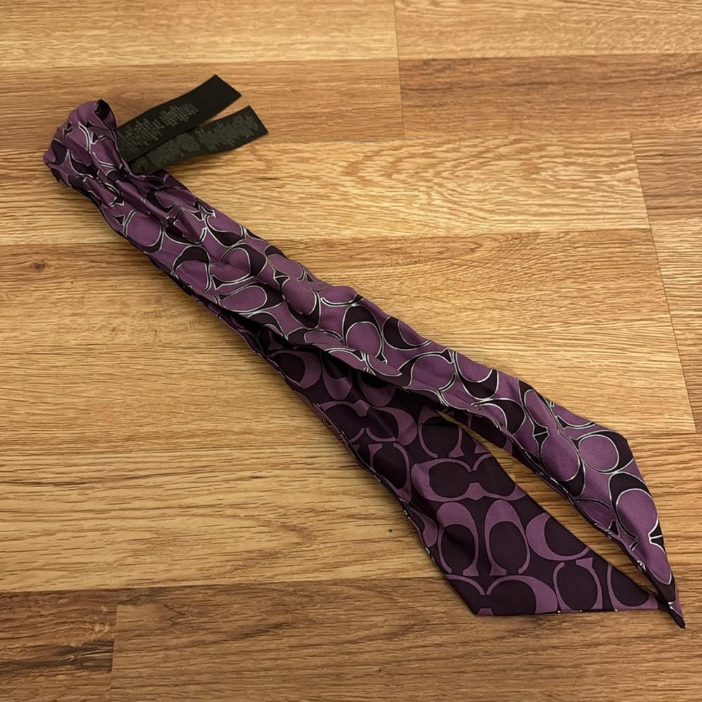 Coach purse or pony tail scarf